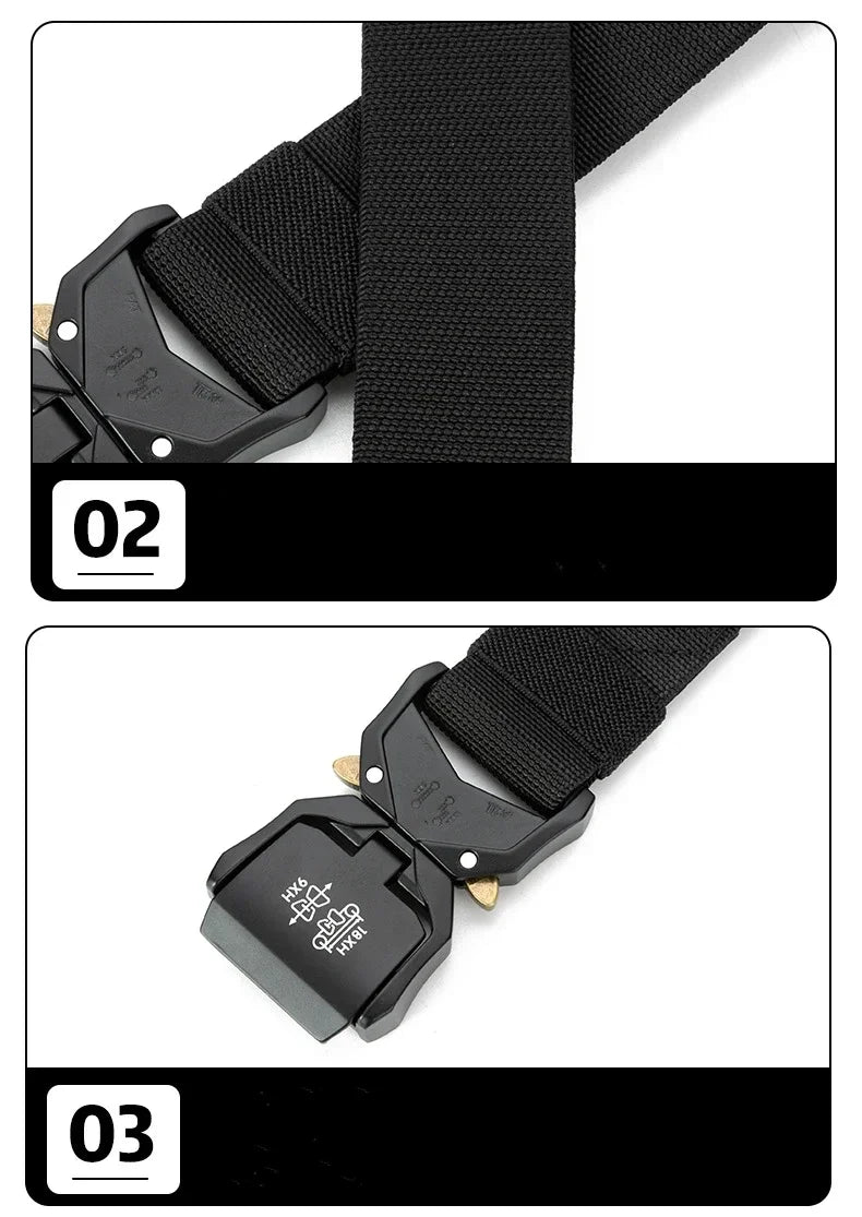 New Tactical Belt Quick Release Elastic Belt Casual Tooling Training Belt Men's Trousers Belt