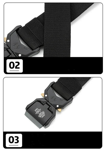 New Tactical Belt Quick Release Elastic Belt Casual Tooling Training Belt Men's Trousers Belt