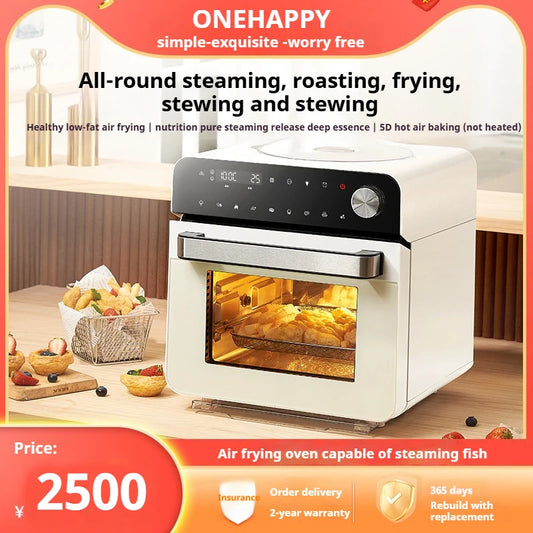 High-end smart air fryer, baking and frying dual-purpose, fully automatic and efficient touch-screen air steam oven for commerci