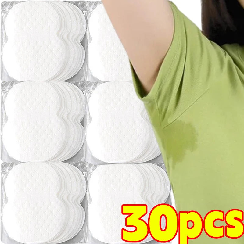 10/500Pcs Disposable Underarm Armpit Sweat Pads Sweat-absorbing Patch Summer Deodorants Non-woven Pads Breathable Ultra-thin