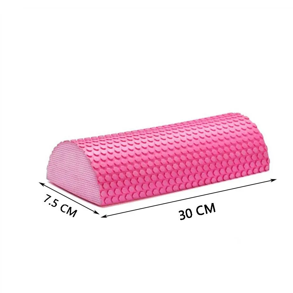 Half Round 30cm EVA Massage Foam Roller Yoga Pilates Fitness Balance Yoga Blocks With Massage Floating Point Yoga Pilates Roller