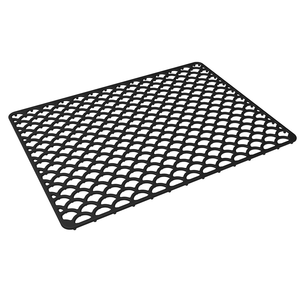 Anti Slip Silicone Sink Mat Essential Kitchen Accessory for Protecting Dishes and Reducing Noise in Center Drain Sinks