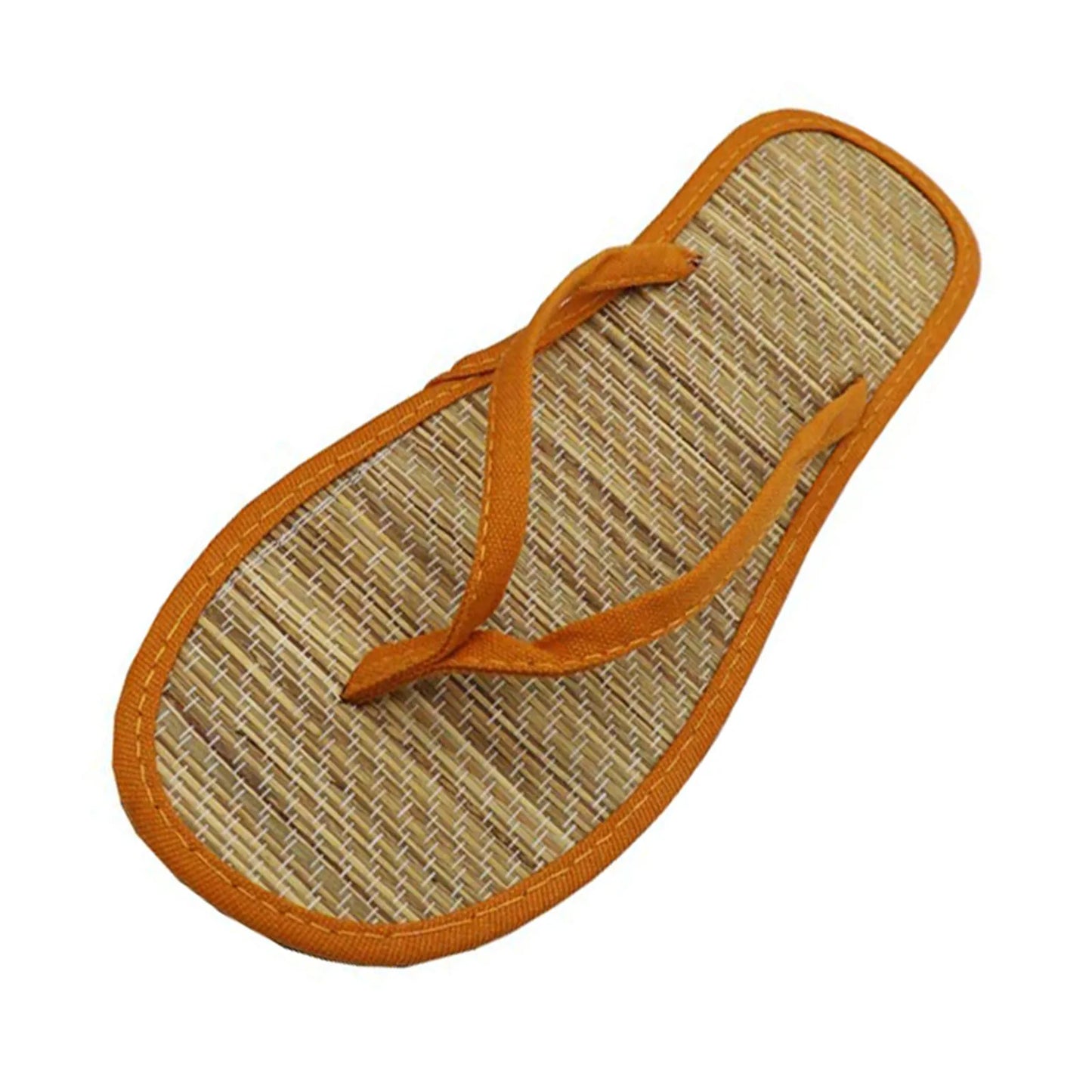 Women Flat Flip-flops Slippers Comfortable Non-slip Sandals Bamboo Rattan Flip Flop Home Bathroom Fashion Slippers Zapatos 2022