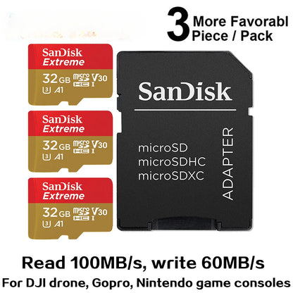 micro SD Memory In Card 4K Stick Reader In Memory A1 32 GB A2 128GB 256GB 512 GB 1TB Extreme Pro Micro 64 GB Class 10 U 3 Card