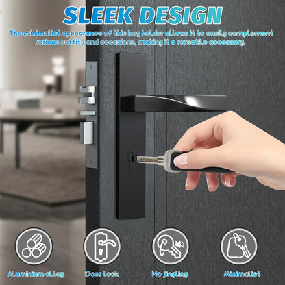 Compact Key Organizer Men Keychain Metal Key Holder Silent Key Organizer Pocket Key Chain Smart Keychain Metallic Key Holder