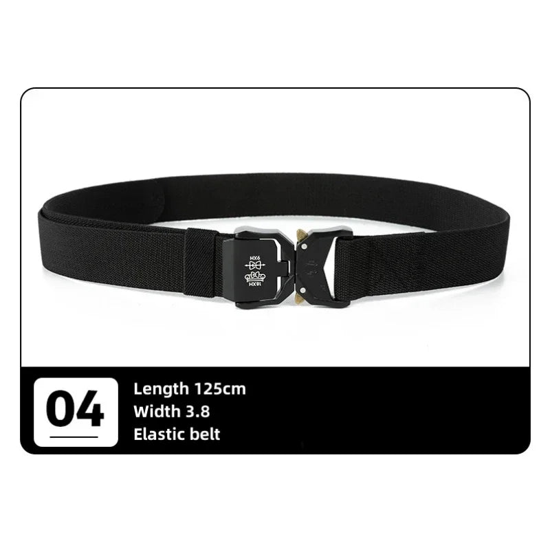 New Tactical Belt Quick Release Elastic Belt Casual Tooling Training Belt Men's Trousers Belt