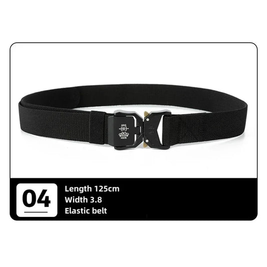 New Tactical Belt Quick Release Elastic Belt Casual Tooling Training Belt Men's Trousers Belt