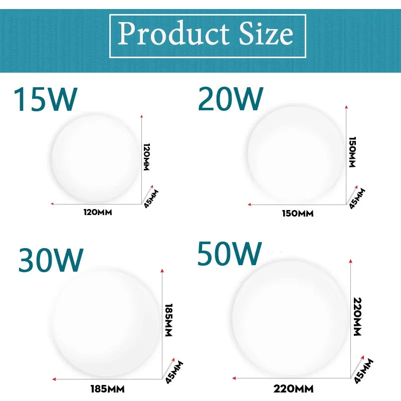 LED Ceiling Lamps Modern Ceil Light 18/30/40/72W Led 220V Ceiling Lights Round Living Room Bedroom Indoor Kitchen Lighting Lamp