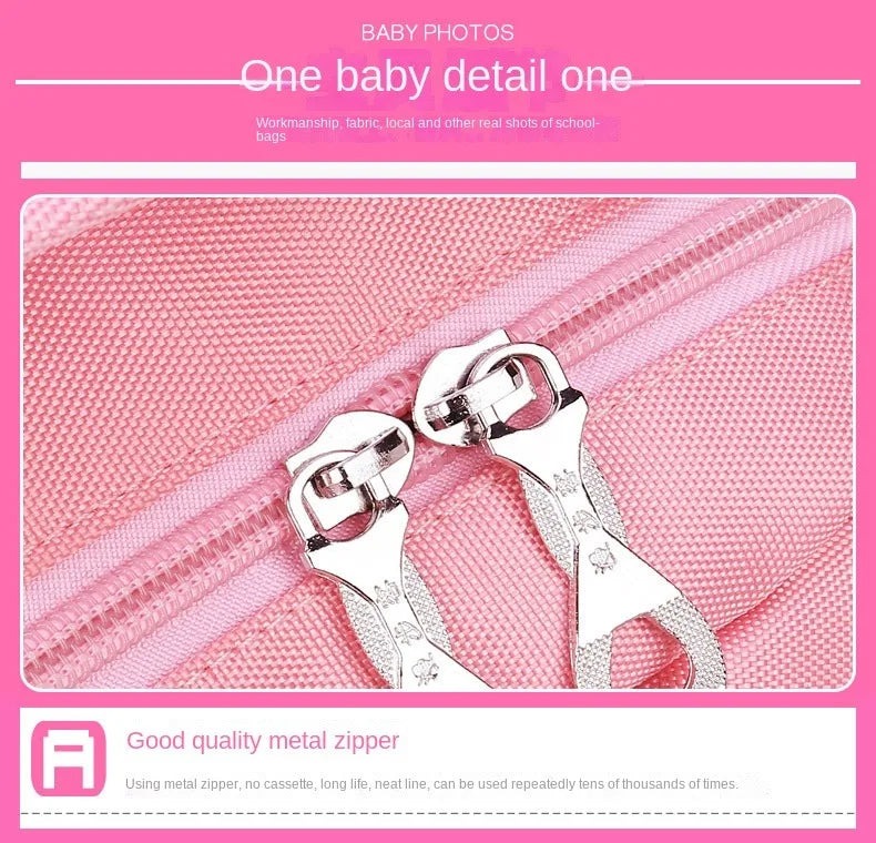 Children School backpack for Girls Cute Cat School Students Backpack For Kids Wheeled Backpack Bag Trolley School Bags On Wheels