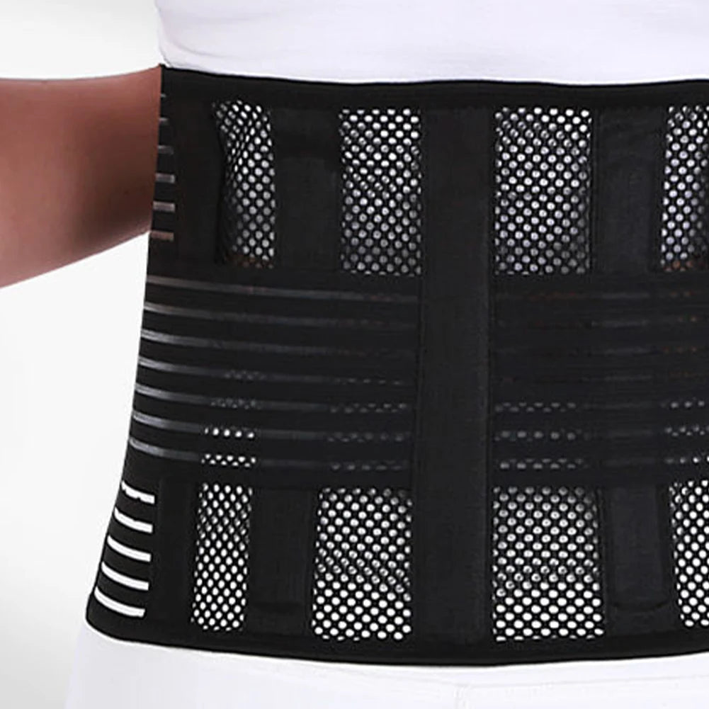 Back Brace Breathable Lumbar Support Belt Adjustable Straps Back Belt Lower Back Waist Brace for Lower Back Relief Sciatica