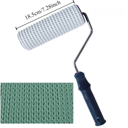 Paint Roller Painting Tool for Wall Rubber Protection Stamp Polyurethane Textured Paint Pottery Wheel Embossed Paint Roller