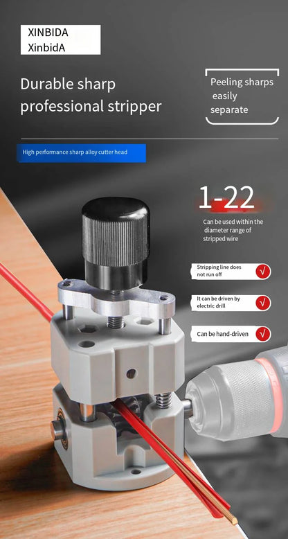 Manual Wire Stripping Made Easy - Powered Wire Stripper Machine, Copper Wire Stripper, Drill Wire Stripper, Electric Wire Stripp