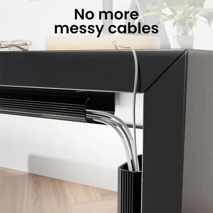 Channel Desk Cable Organizer Cable Management Accessories White Cable Protecter No Drilling Under Desk Management Tray