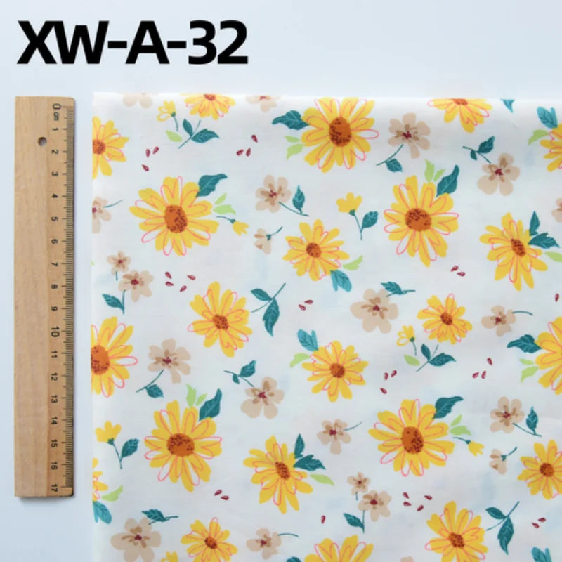 Fabric cotton handmade diy bedding flowers garden flowers pure cotton printing fabric twill cotton fabric sewing