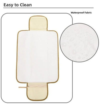 Foldable Diaper Changing Pad Bear Waterproof Baby Infant Diaper Urine Mat Easy To Clean Comfortable Bedding Changing Cover Pad
