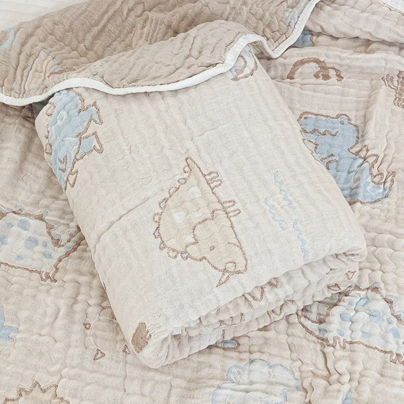 Baby Muslin Blanket Newborn Swaddle Blanket For Boys Girls Bamboo Soft Nursery Receiving Blanket For Bed Crib Quilt Bath Towel