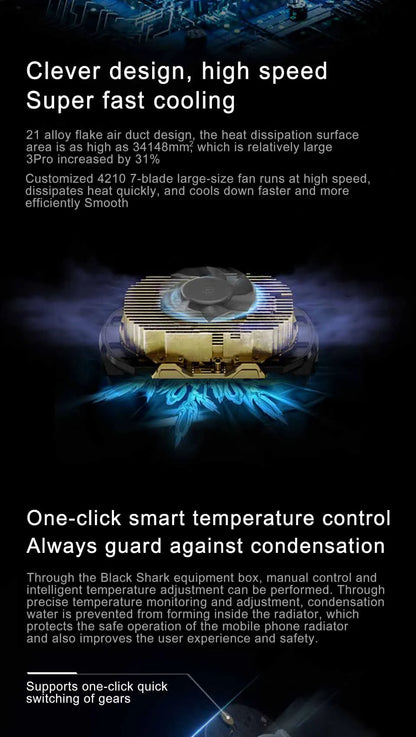 Original Black Shark Cooler 4 3 Pro 4Pro Smart FunCooler For xiaomi black shark nubia lenovo phone