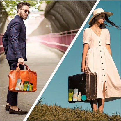 Leak Proof Sleeves For Travel Container, Toiletry Covers For Leak Proofing In Luggage,  Fits Most Size Bottles