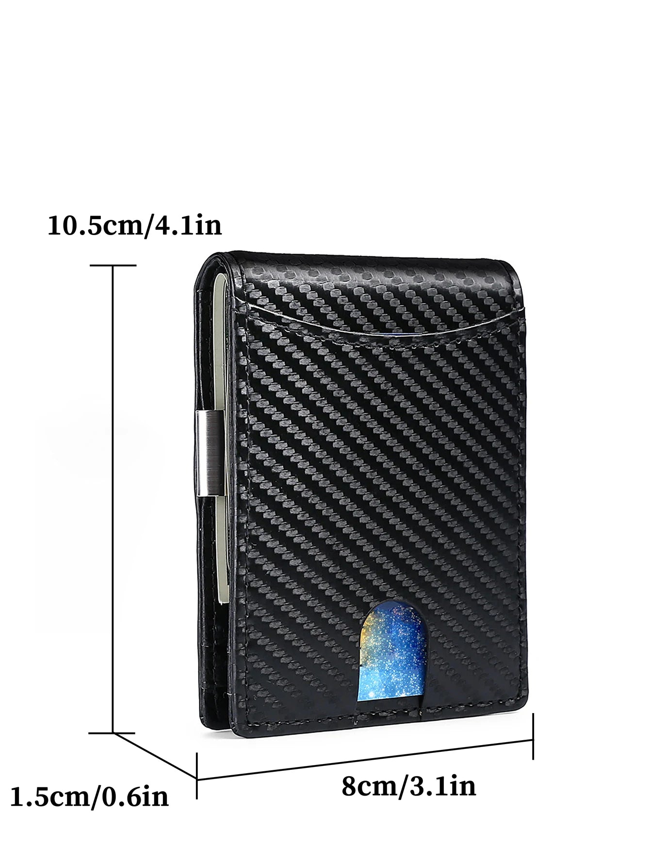 Men's RFID Blocking Card Holder Bifold Wallet With Money Clip Minimalist Pocket Slim Wallet