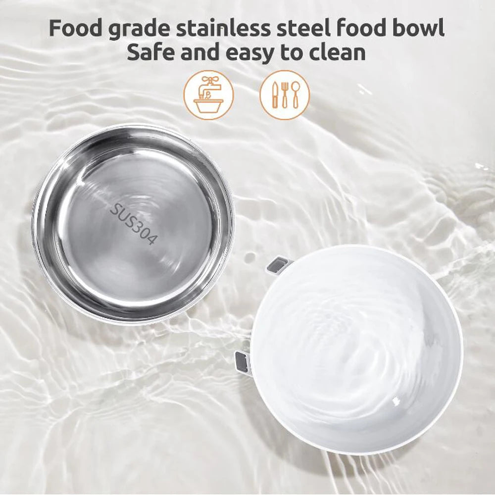 3.5L Automatic Pet Feeder Smart Food Dispenser For Cats Dogs Timer Stainless Steel Bowl Auto Dog Cat Pet Feeding Pet Supplies