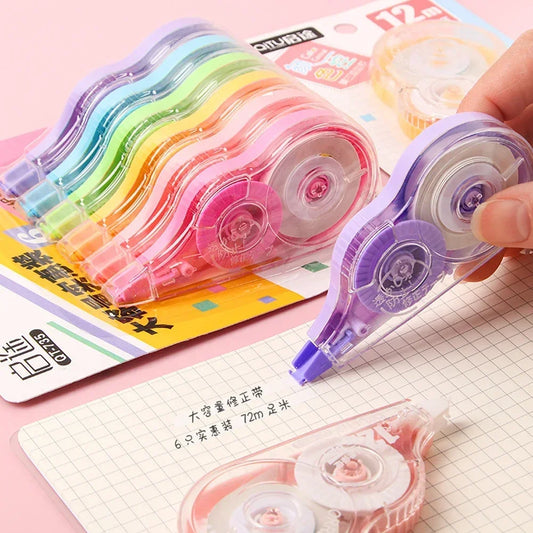 Mini White Correction Tape Multi-style Large Capacity Student Kawaii Error Correction Erasers Student School Stationery Supplies