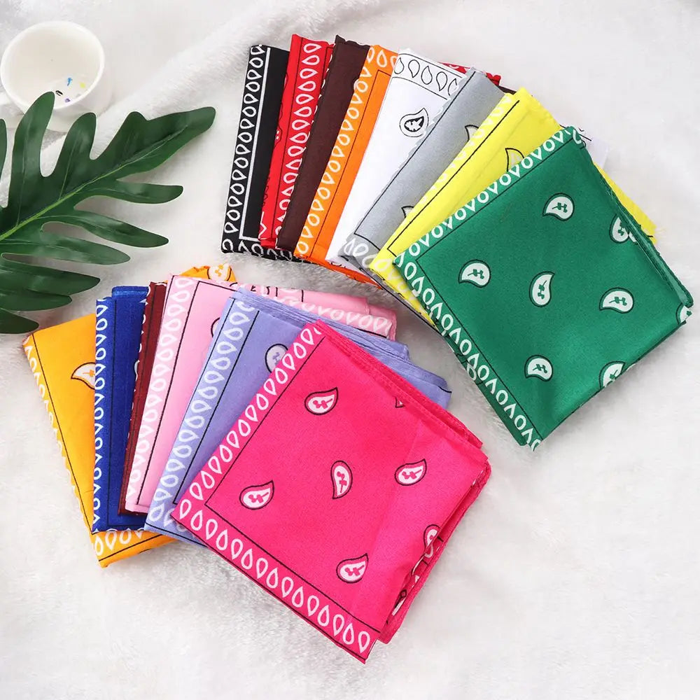 Sports Supplies Handkerchief Neck Scarf Printed Square Scarves Paisley Bandana Hair Band Wristband