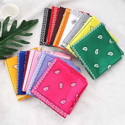 Sports Supplies Handkerchief Neck Scarf Printed Square Scarves Paisley Bandana Hair Band Wristband