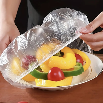 Reusable Disposable Food Cover Plastic Wrap Durable Elastic Food Lids for Bowls Elastic Plate Covers For Kitchen Food Saver Bag
