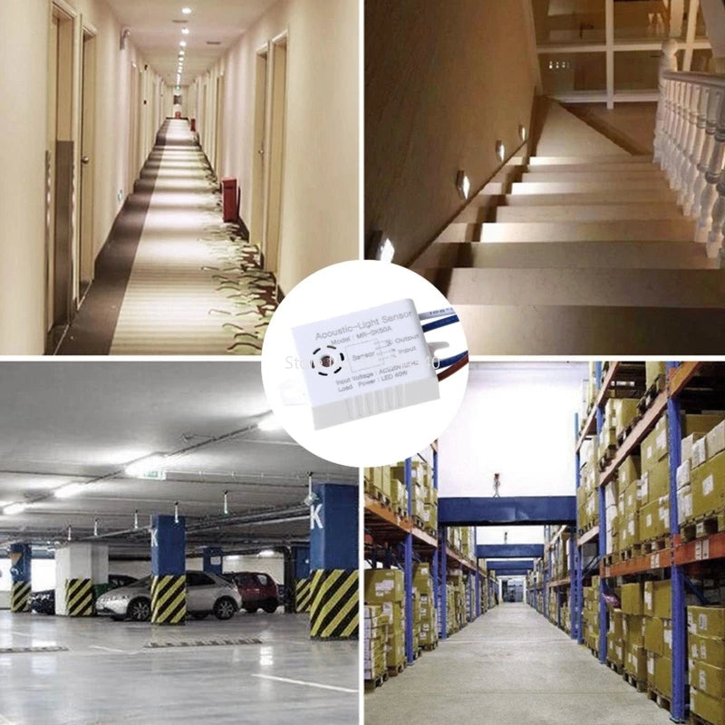 220V Sound Sensor Light Control Home Improvement Smart Switches Module Detector Intelligent Auto On Off Light Switch Accessories
