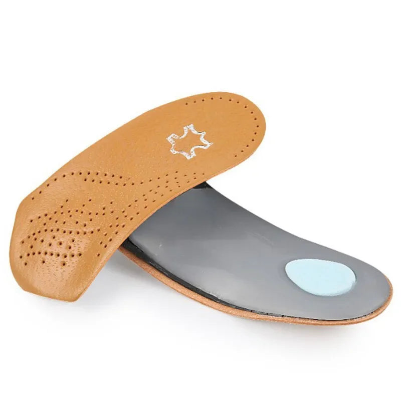 Orthopedic Half Insole Arch Support Shoes Insoles for Feet Plantar Fasciitis Shoe Pads Quality Cowhide Comfort Inserts Cushion