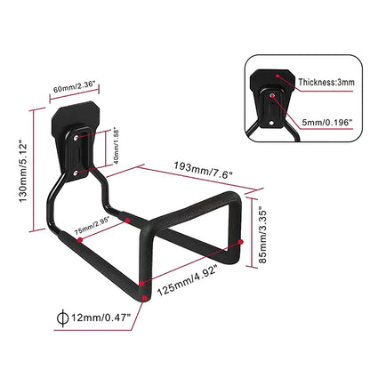 Metal Hook Rust Proof Hanger Wall Hooks Hangers For Water Air Hydraulic Hose Ropes Extension Cords Garden Hooks