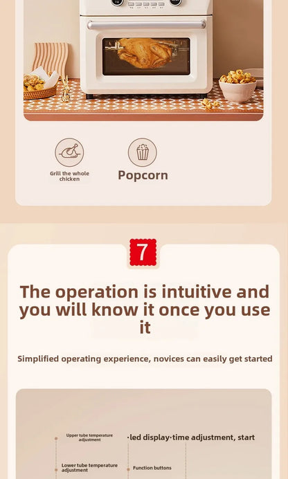 25L 1600W Air Fryer Oven Integrated Multifunctional Small Electric Oven Household