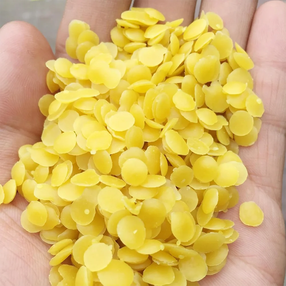 100g/300G Beeswax, Beeswax for Cosmetics, Beeswax Tablets Without Additives, for Cosmetics, DIY and Candle Making and Care