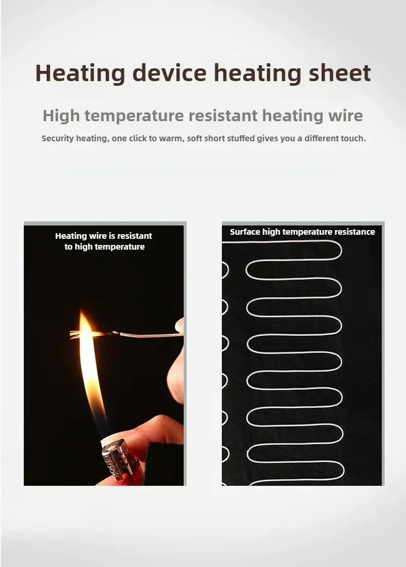 Heated Car Seat Cover Car Heating Cushion Winter Heated Seats Car Seat Warmer 12V Seat Cushion For Back And Seat