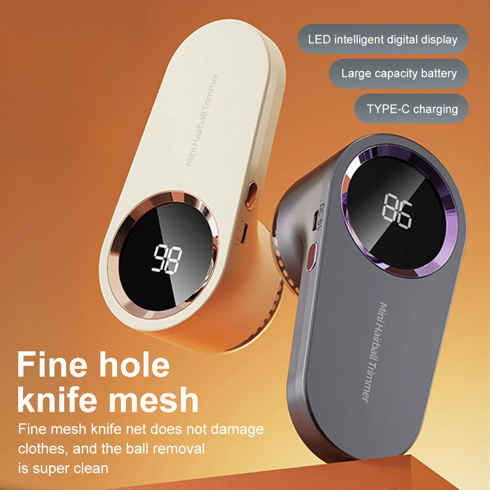 Electric Lint Remover Electric Hairball Sweater Trimmer Type-C USB charging Convenient Smart LED Pellet Cutter Fast Household