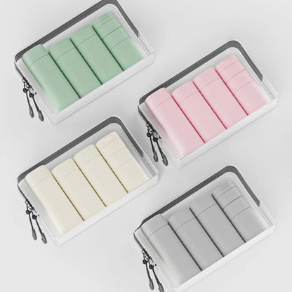 6pcs 15-100ml Travel Bottles Set Cosmetic Bottles Empty Container Leakproof Refillable Bottle For Shampoo Conditioner Lotion