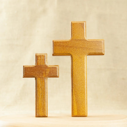 HT Christian Church Religious Wooden Cross Church Decoration Two Size Holding Cross Religion Gift Pastor Bishop Religion Ritual