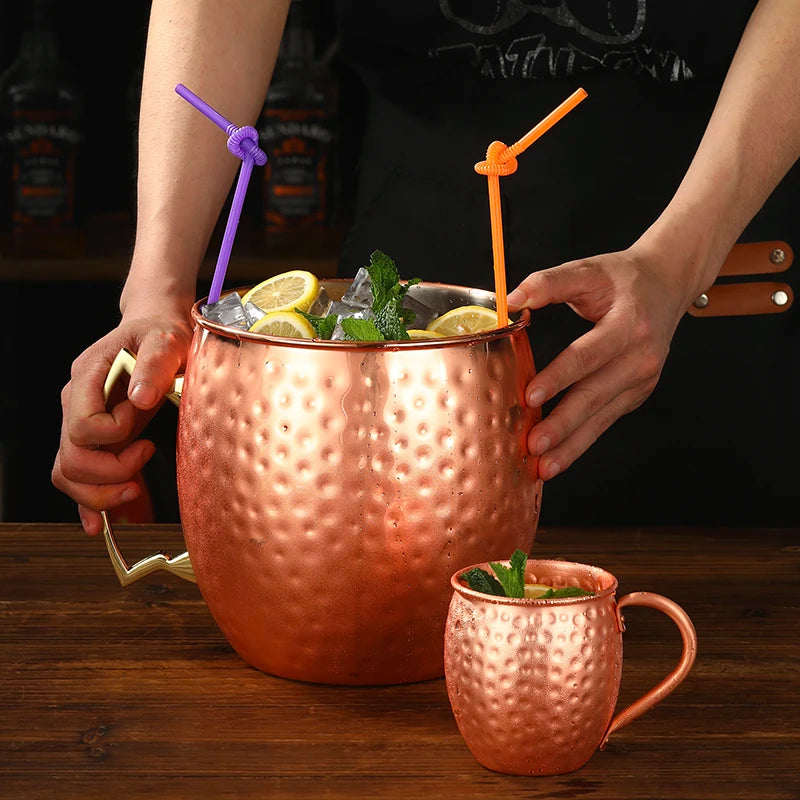 Giant Hammered Moscow Mule Mug, Mega Mug, Ice Bucket Mug, 5L