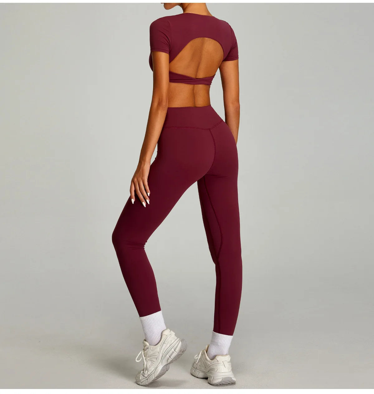 Yoga Pants Sports Leggings Women High Waist Tights Elastic Yoga Pants Training Running Gym Quick Dry Breathable Leggings Female