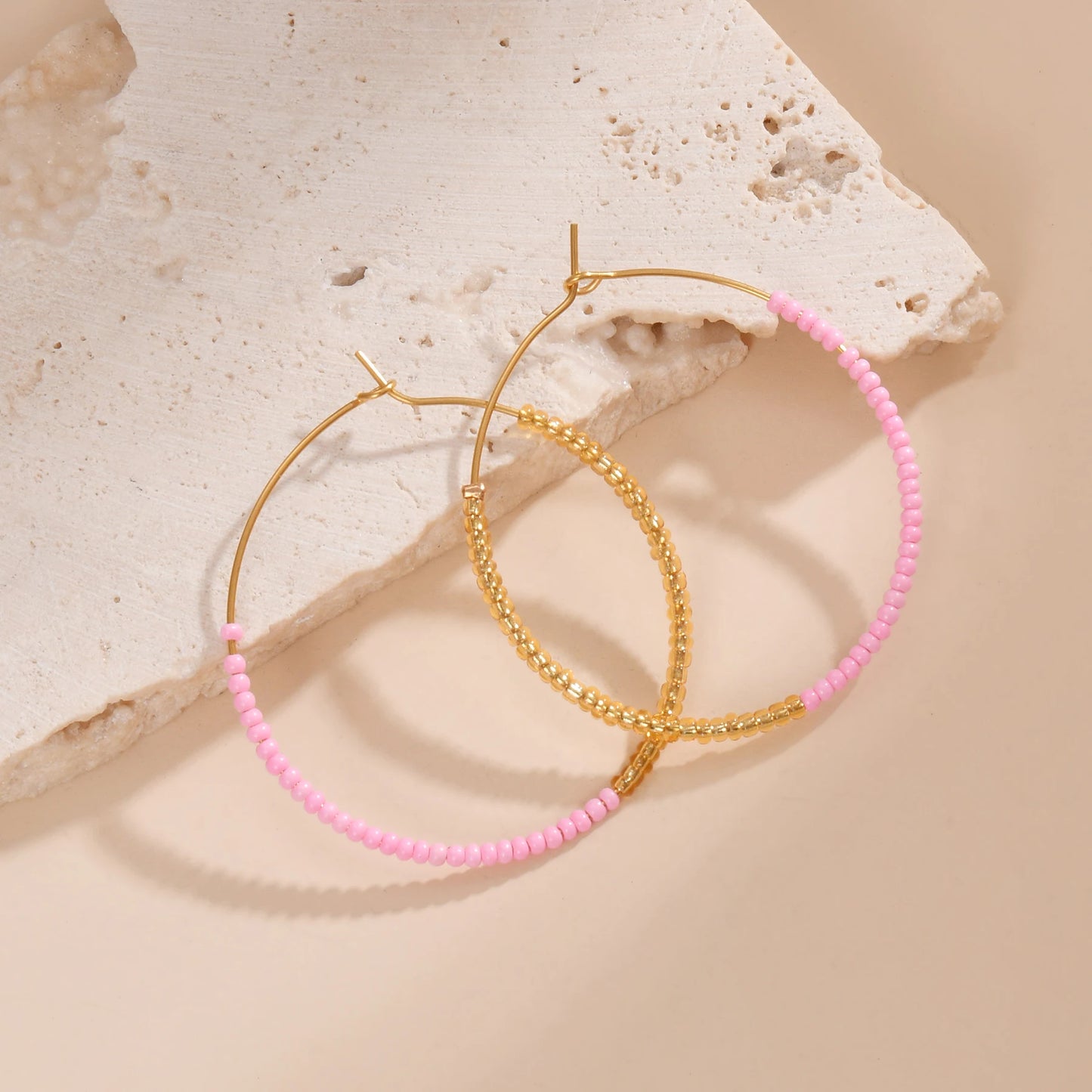 Bohemian Fashion Colored Beaded Earrings Exquisite Round earring For Women Handmade Summer Beach Jewelry Accessories Gifts