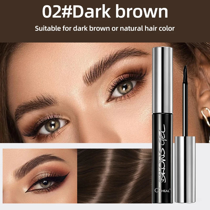 Ocheal Easy Peel Off Eyebrow Gel Tattoo Tint Semi-Permanent Eyebrow Gel Waterproof Long-Lasting Black Brown 3D Mascara Serums