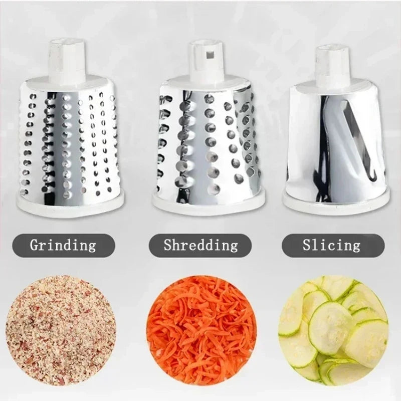 Vegetable Cutter Hand Cranked Slicing Portable Cheese Chopper Machine Vegetable Garlic Potato Shredder Tools Kitchen Accessories