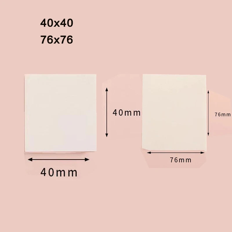 50/100 Sheets Sticky notes Reusable Transparent sticky notes Waterproof note paper for School office stationery Bookmark Marker