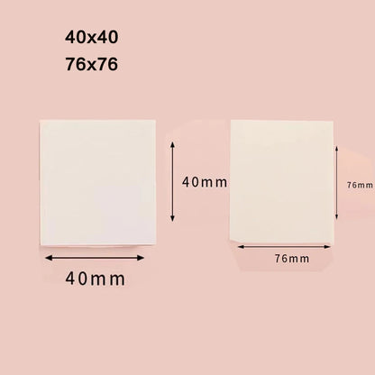 50/100 Sheets Sticky notes Reusable Transparent sticky notes Waterproof note paper for School office stationery Bookmark Marker