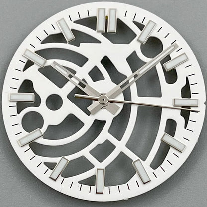 NH70 NH72 29mm black white green blue Hollowing Out Watch Dial and Hand Set green luminous Fit  NH70 NH72  Movt