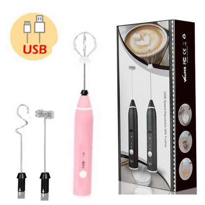 Portable Electric Milk Frothers Type C Handheld Blender Mini Coffee Maker Whisk Mixer Cappuccino Cream Egg Beater Food Blender