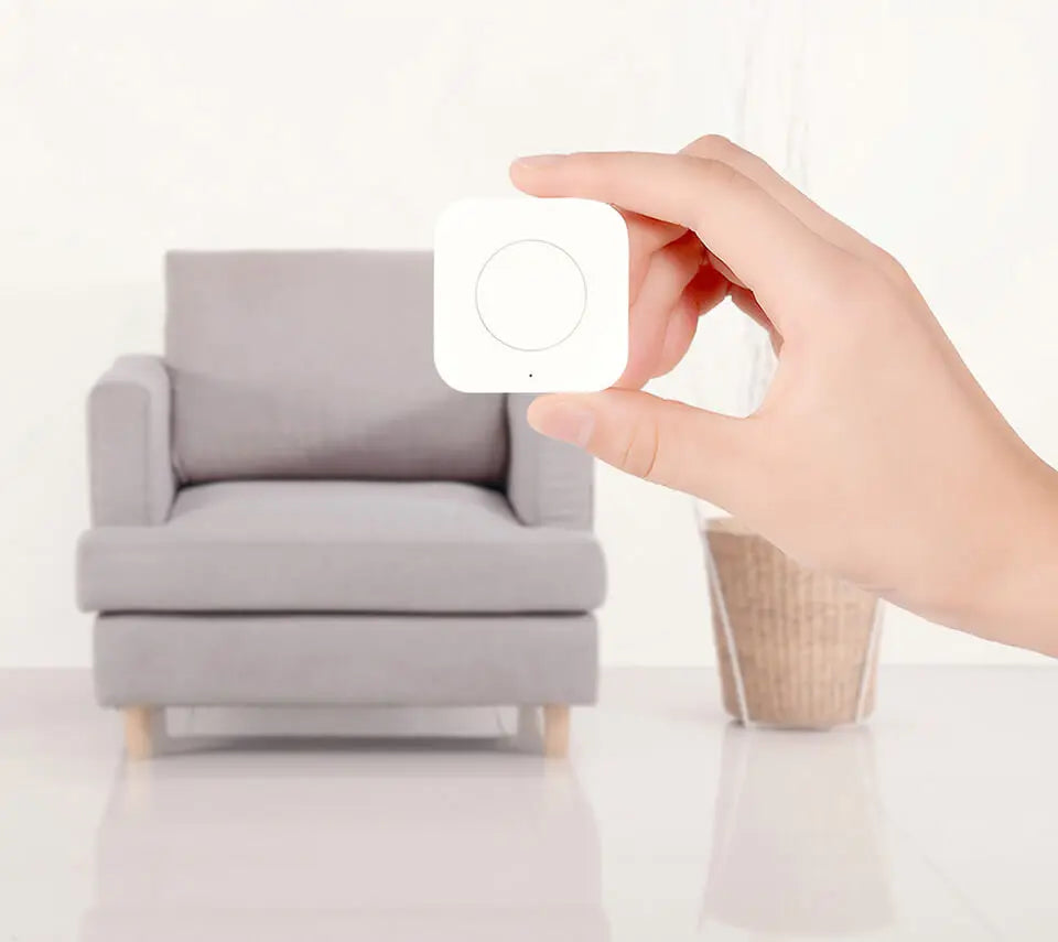 Aqara Mini Wireless Switch Zigbee Connection Versatile 3-way Control Button For Smart Home Devices Compatible With Apple HomeKit