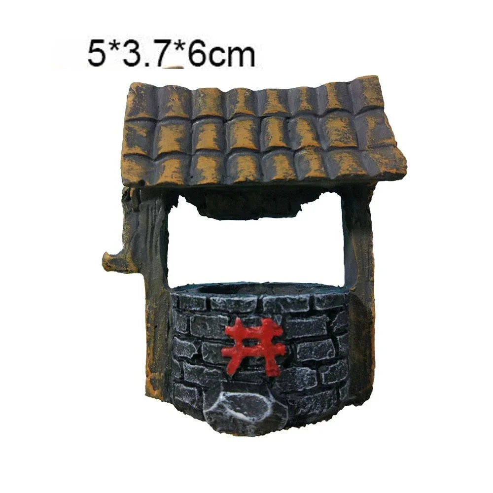 7 styles Miniatures Fairy Garden Decoration Micro Landscapes DIY Resin Craft Grassland Bridge Pool Accessories