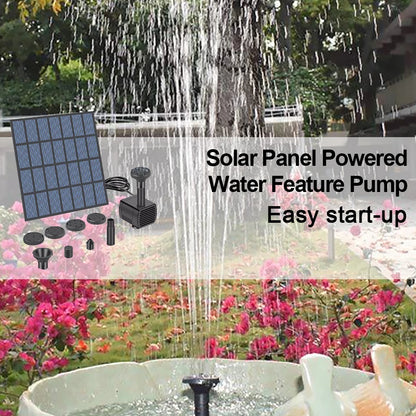 Solar Panel Powered Water Feature Pump Solar Powered Fountain Water Pump Solar Fountain for Garden Pool Pond Aquarium Fountain