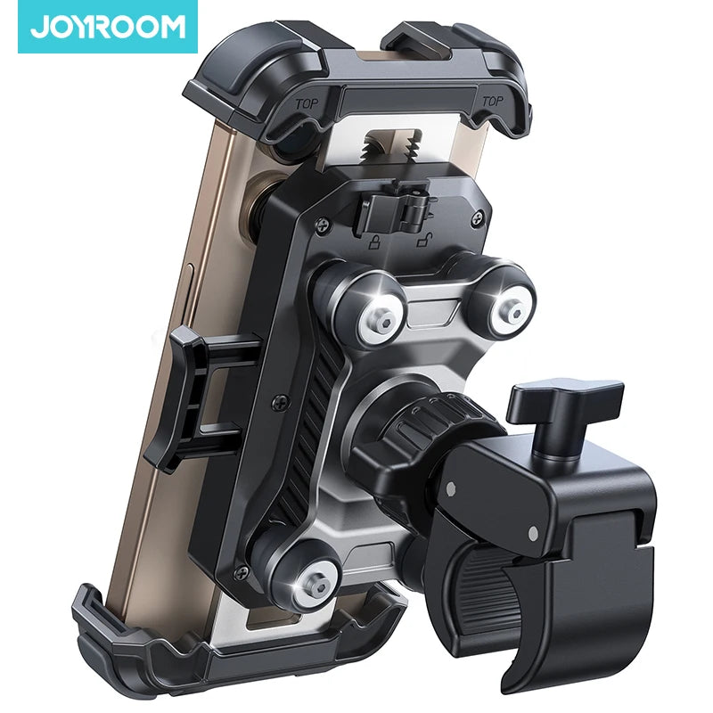 Joyroom Motorcycle Phone Mount Anti Vibration Phone Holder for Motorcycle Handlebar Bike Phone Mount for iPhone for 4.7-7” Phone